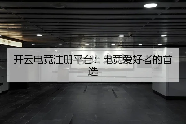 开云电竞注册平台：电竞爱好者的首选